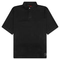 Clarity Woven Polo Black