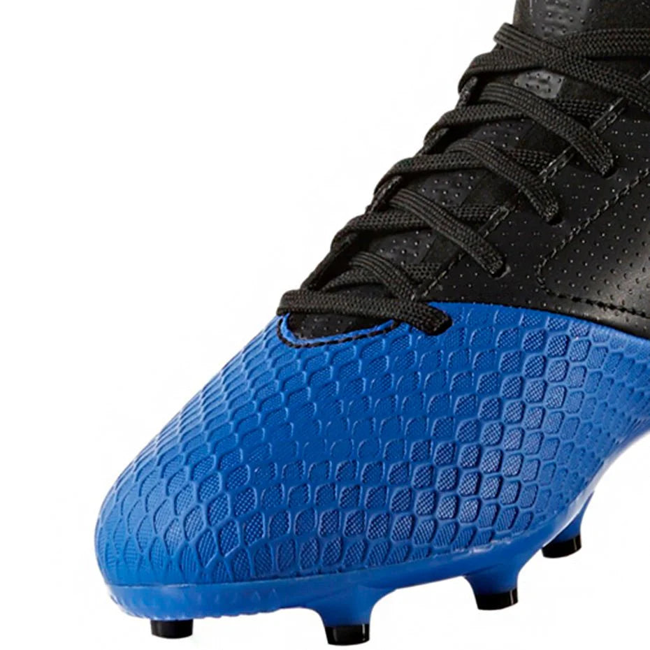 adidas ACE 173 FG J Youth Firm Ground Soccer Cleats Black White Blue