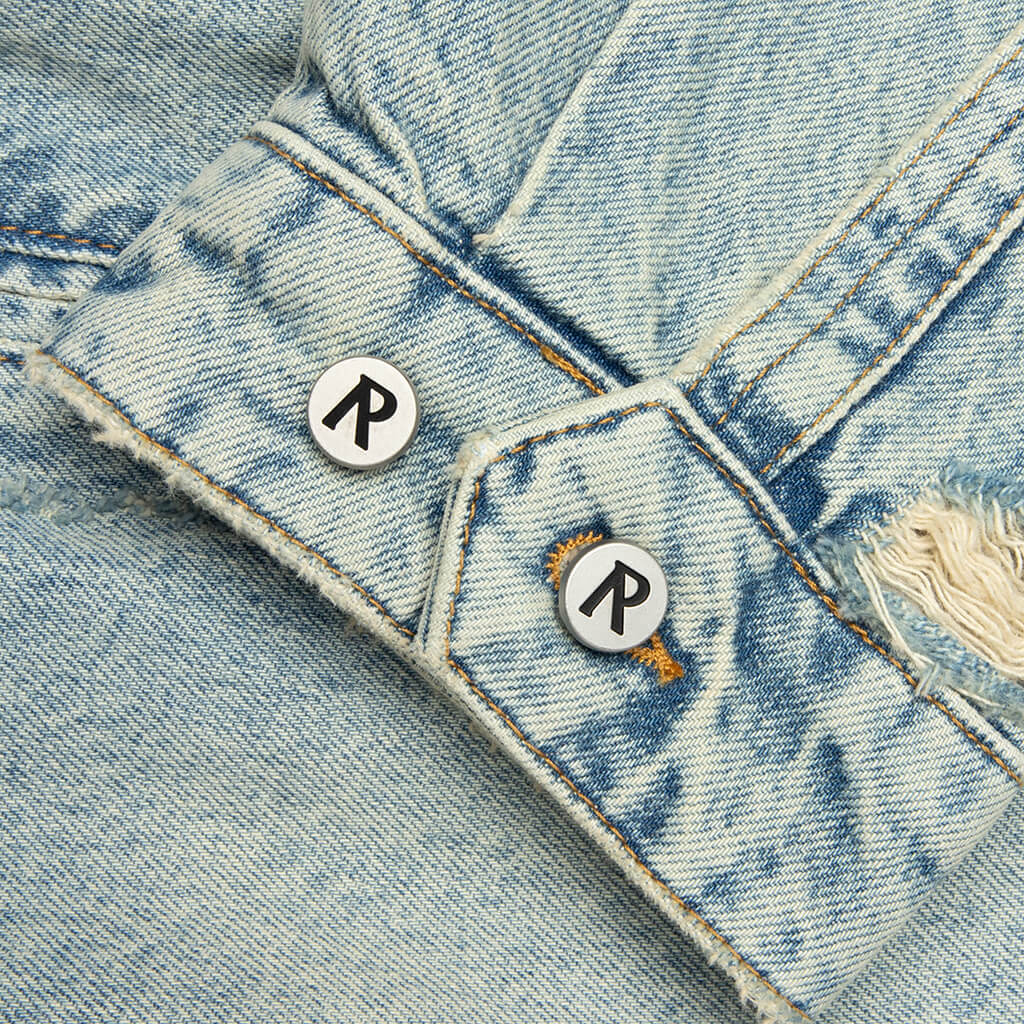 Represent x Guns N Roses Denim Jacket Light Vintage Blue