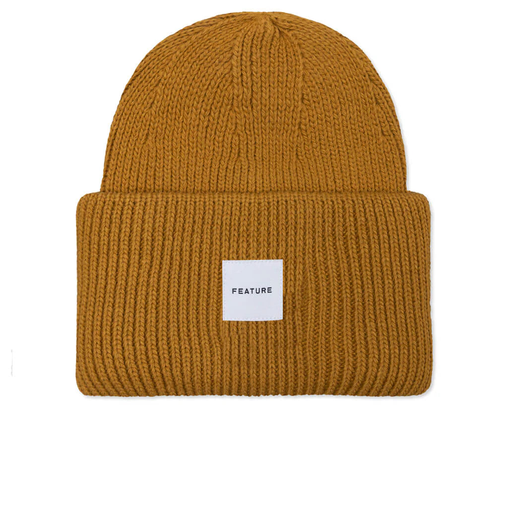 Oversized Beanie Golden Rod