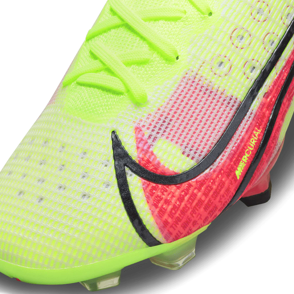 Nike Mercurial Superfly 8 Elite FG firm Ground Soccer Cleats Volt Bright Crimson