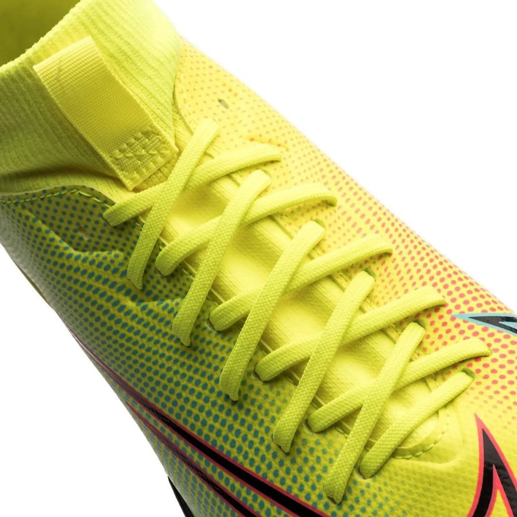 Nike JR Superfly 7 Academy IC Indoor Soccer Shoes Lemon Venom Black Aurora Green