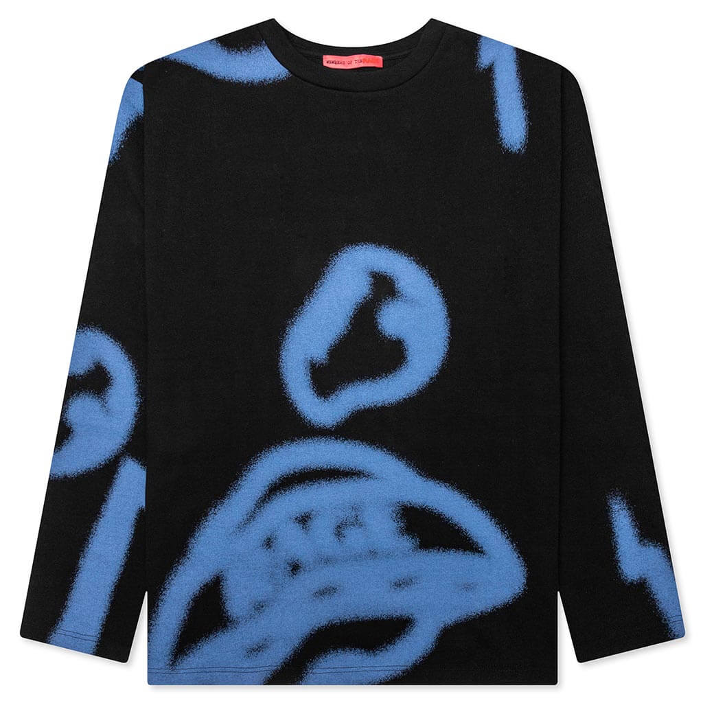 Oversized L S T Shirt Black