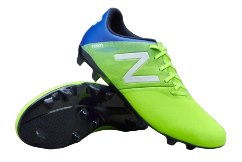 New Balance Furon Dispatch FG Firm Ground Soccer Cleats Toxic Pacific Abyss