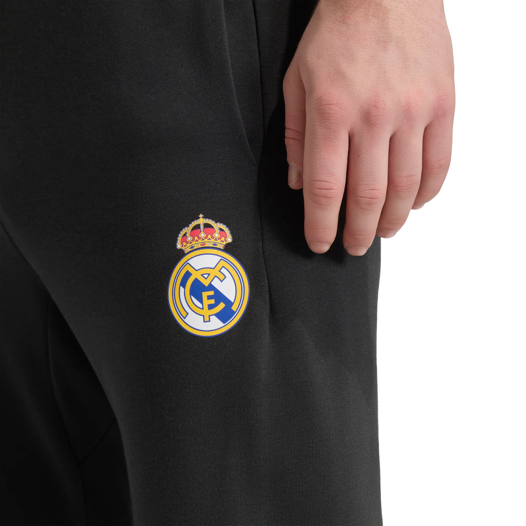 adidas Real Madrid Avengers Mens Soccer Tracksuit Bottoms Black