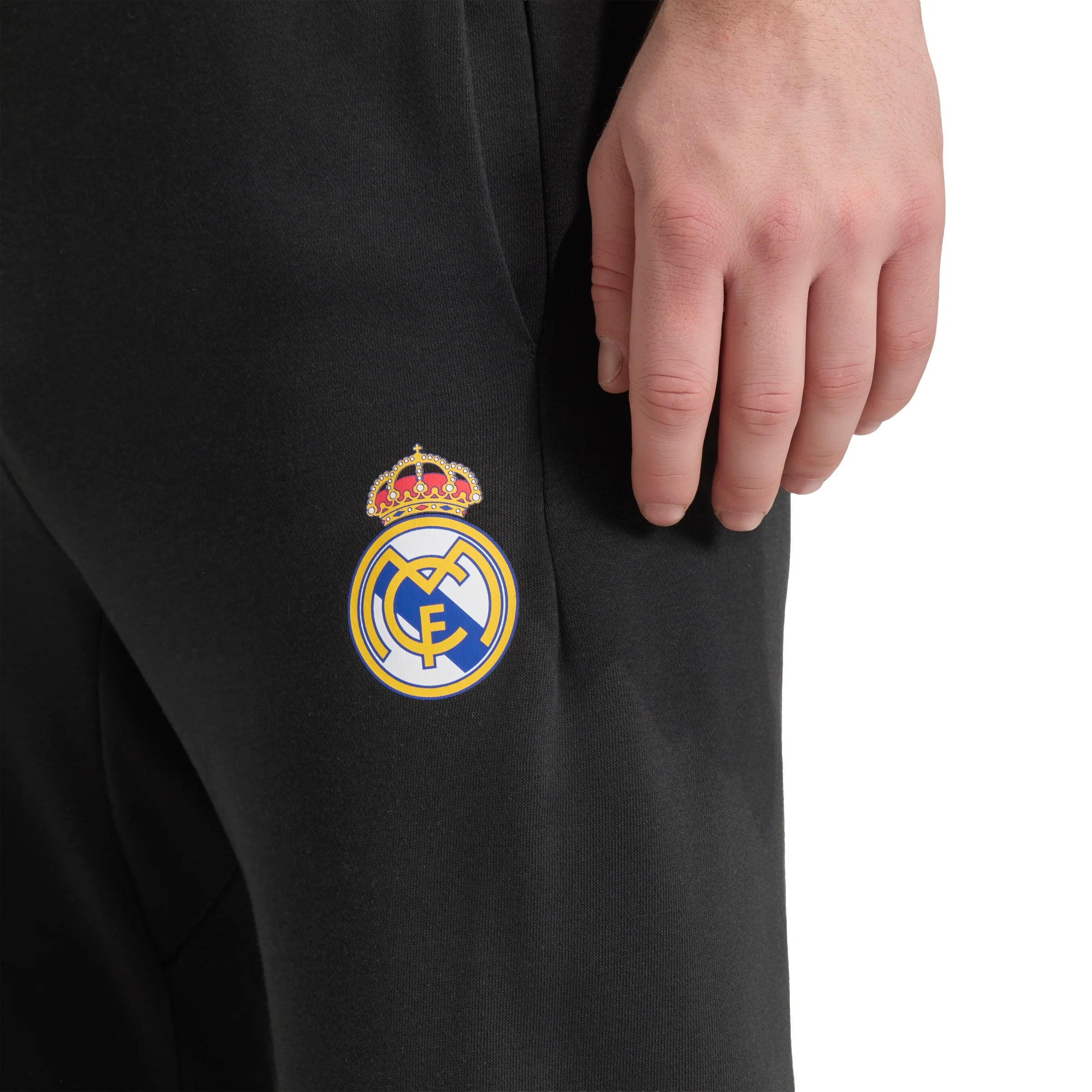 adidas Real Madrid Avengers Mens Soccer Tracksuit Bottoms Black