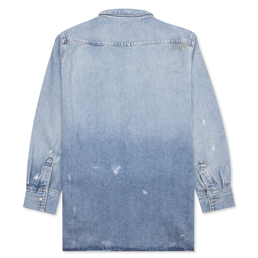 Denim Relaxed Fit Shirt Light Blue