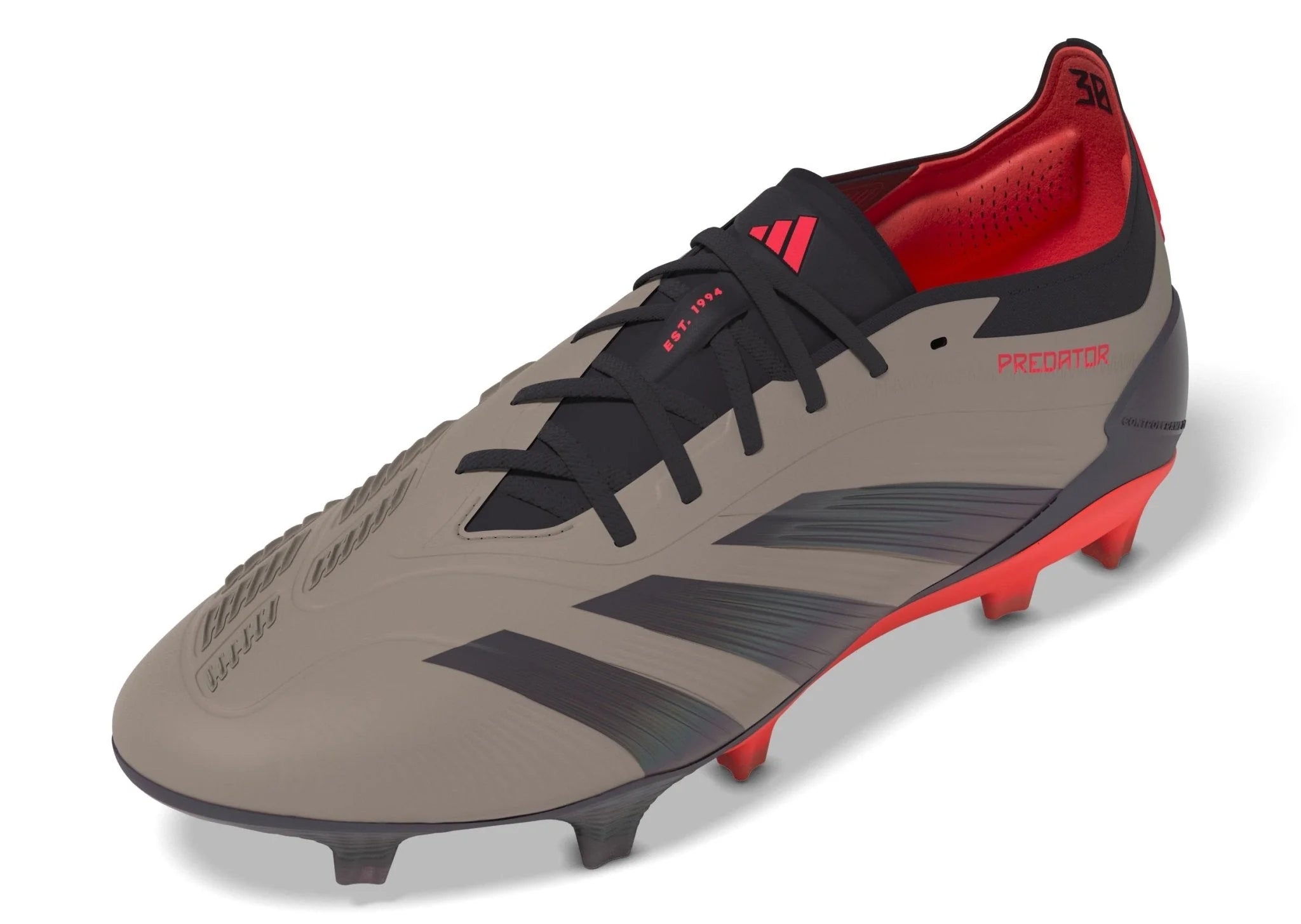 adidas Predator Elite FG Mens Firm Ground Soccer Cleats Platin Metallic Black Carbon