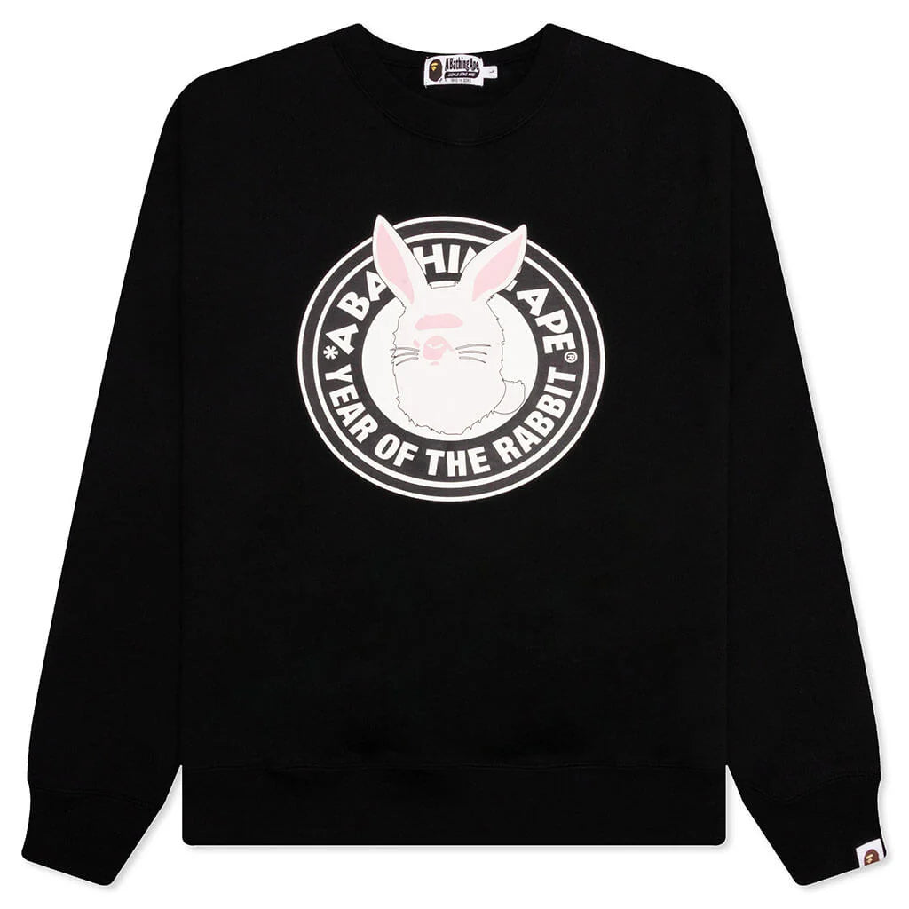 Year Of The Rabbit Crewneck Black