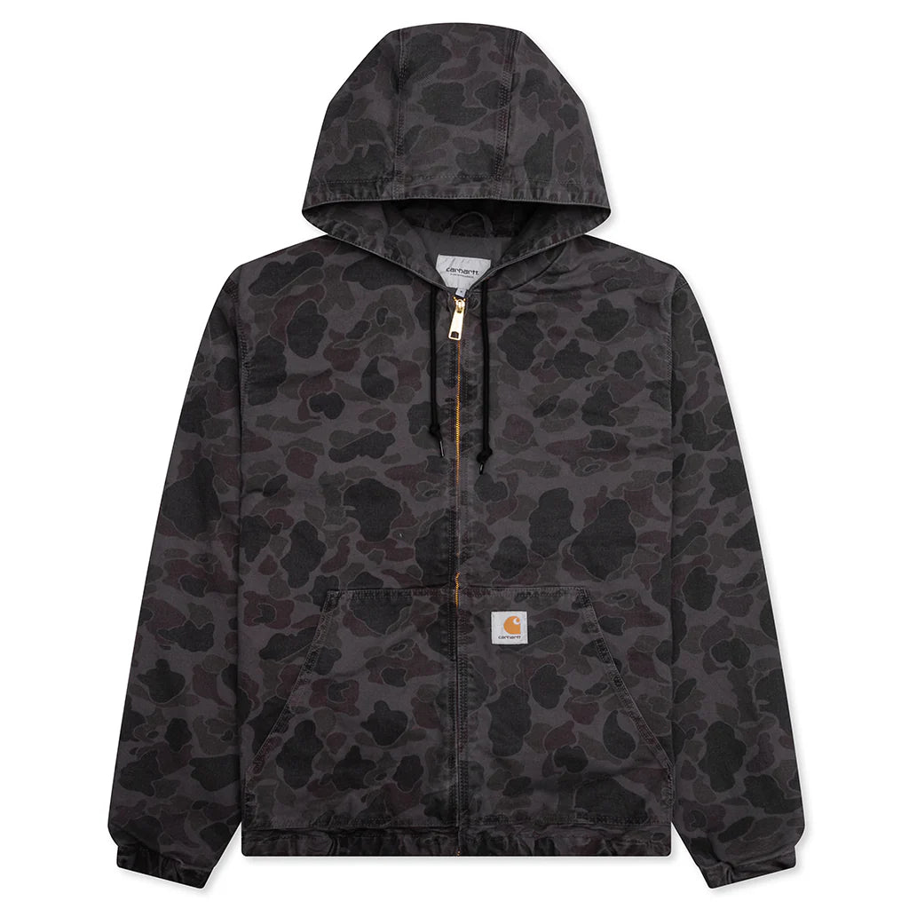 Duck Active Jacket Garment Dyed Camo Duck Green Graphite