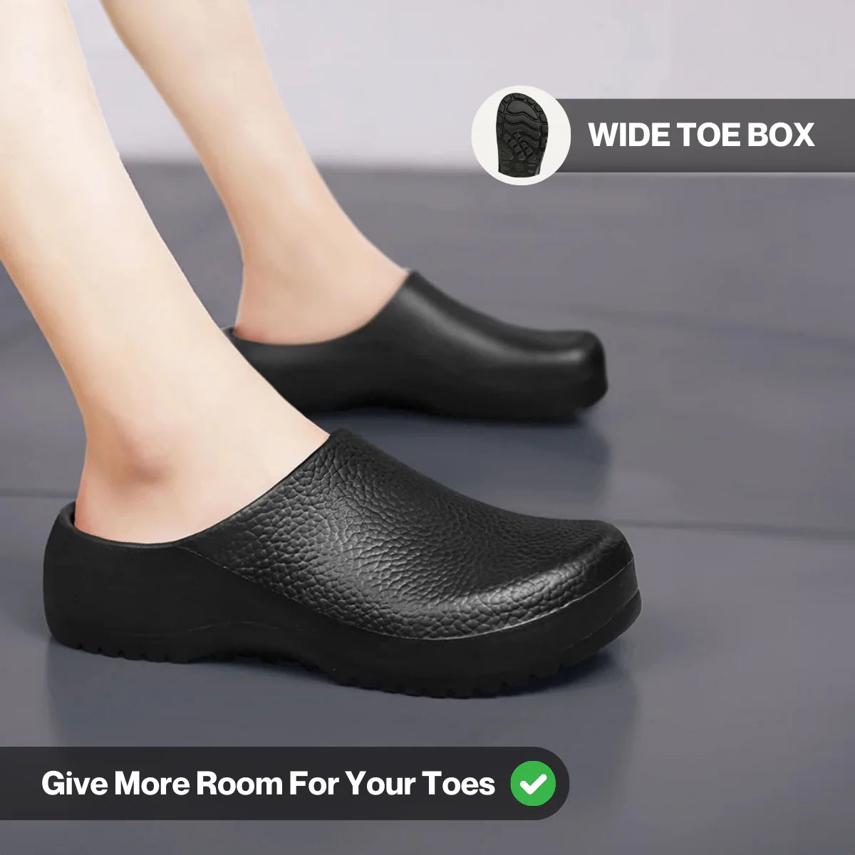 Elson Healthy Non Slip Comfort Clog Mules Black Friday