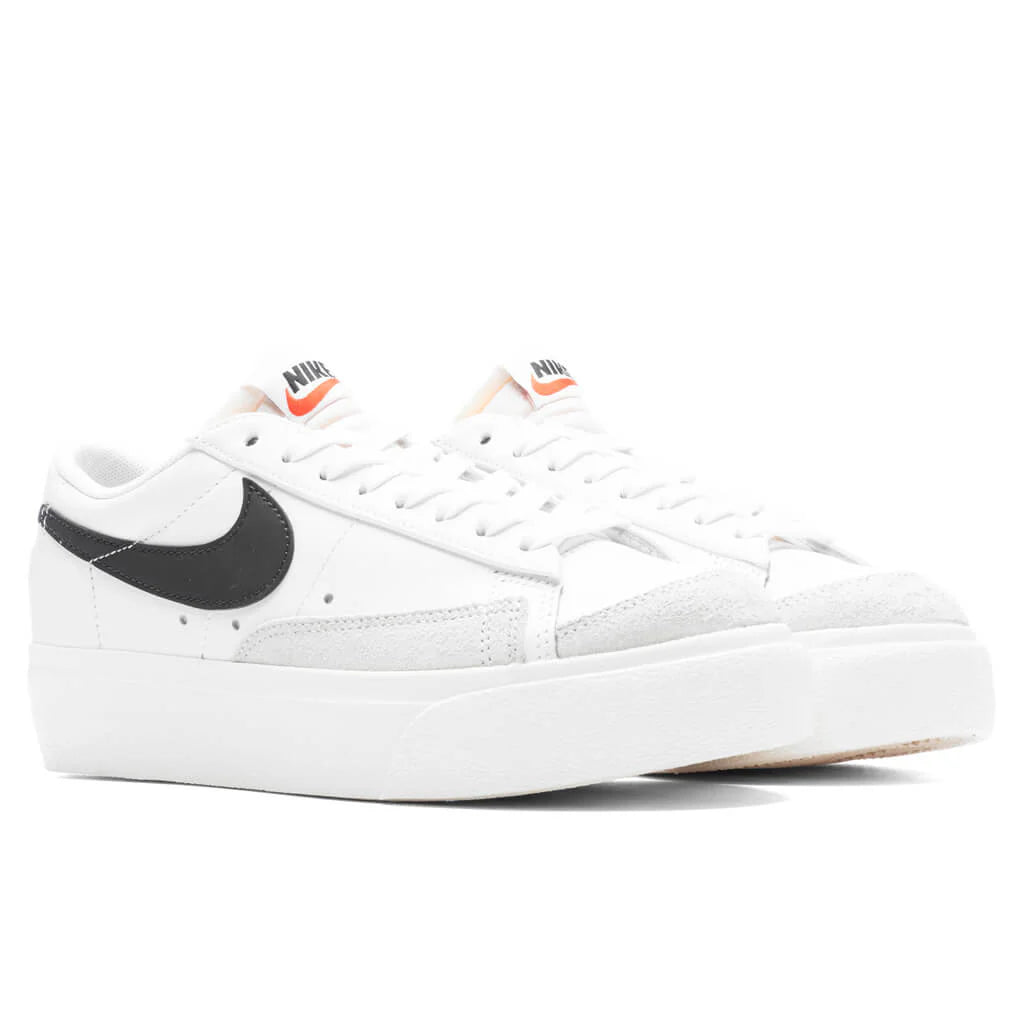 Womens Blazer Low Platform White Black Sail