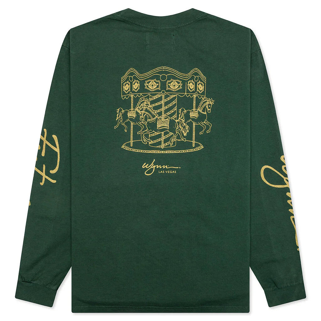 Feature x Wynn Carousel L S Tee Dark Green