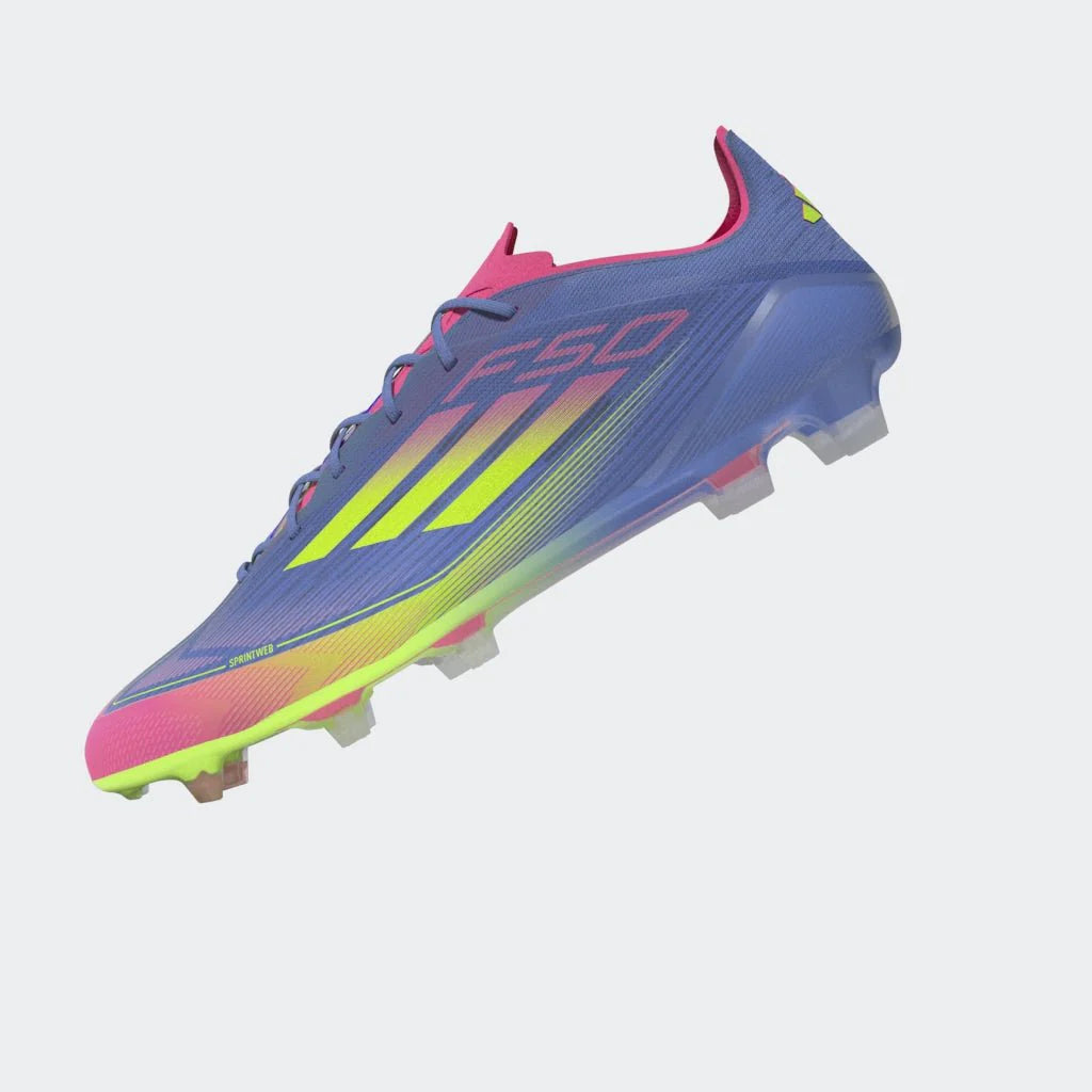 adidas F50 Elite Firm Ground Boots Blue Fusion Lucid Lemon Lucid Pink