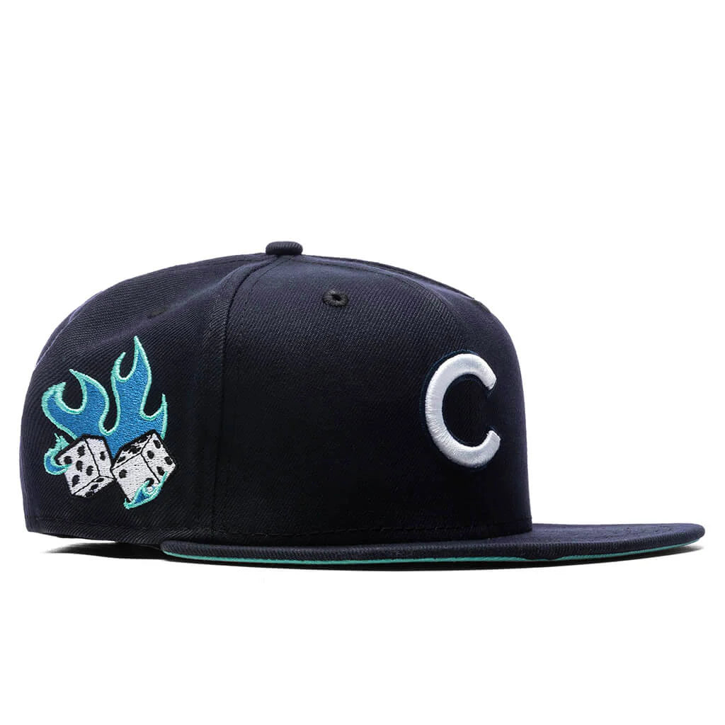 Feature x New Era Flaming Dice 59FIFTY Fitted Chicago Cubs