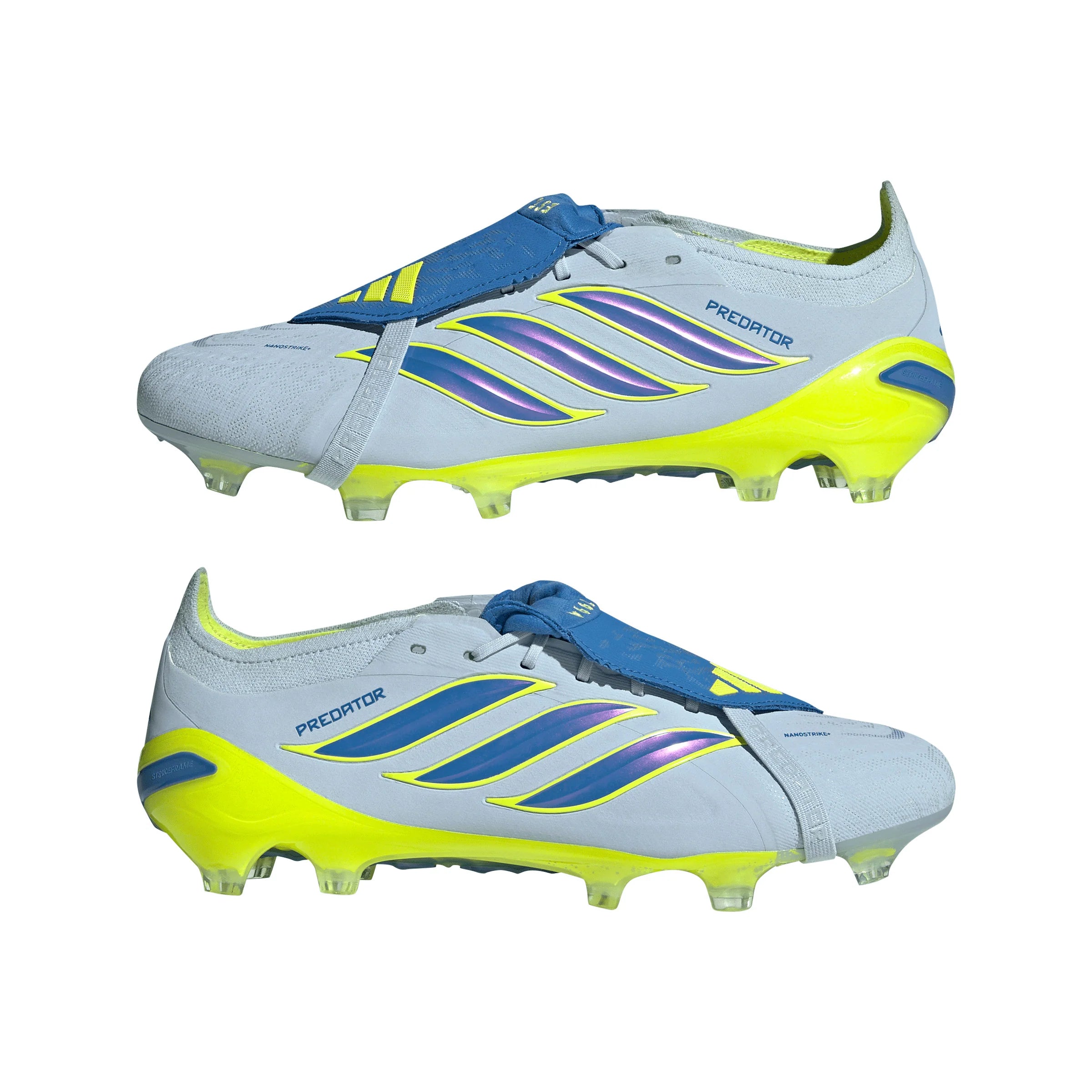 adidas Predator Elite Fold Over Tongue FG Firm Ground Mens Soccer Cleats Sky Blue Yellow