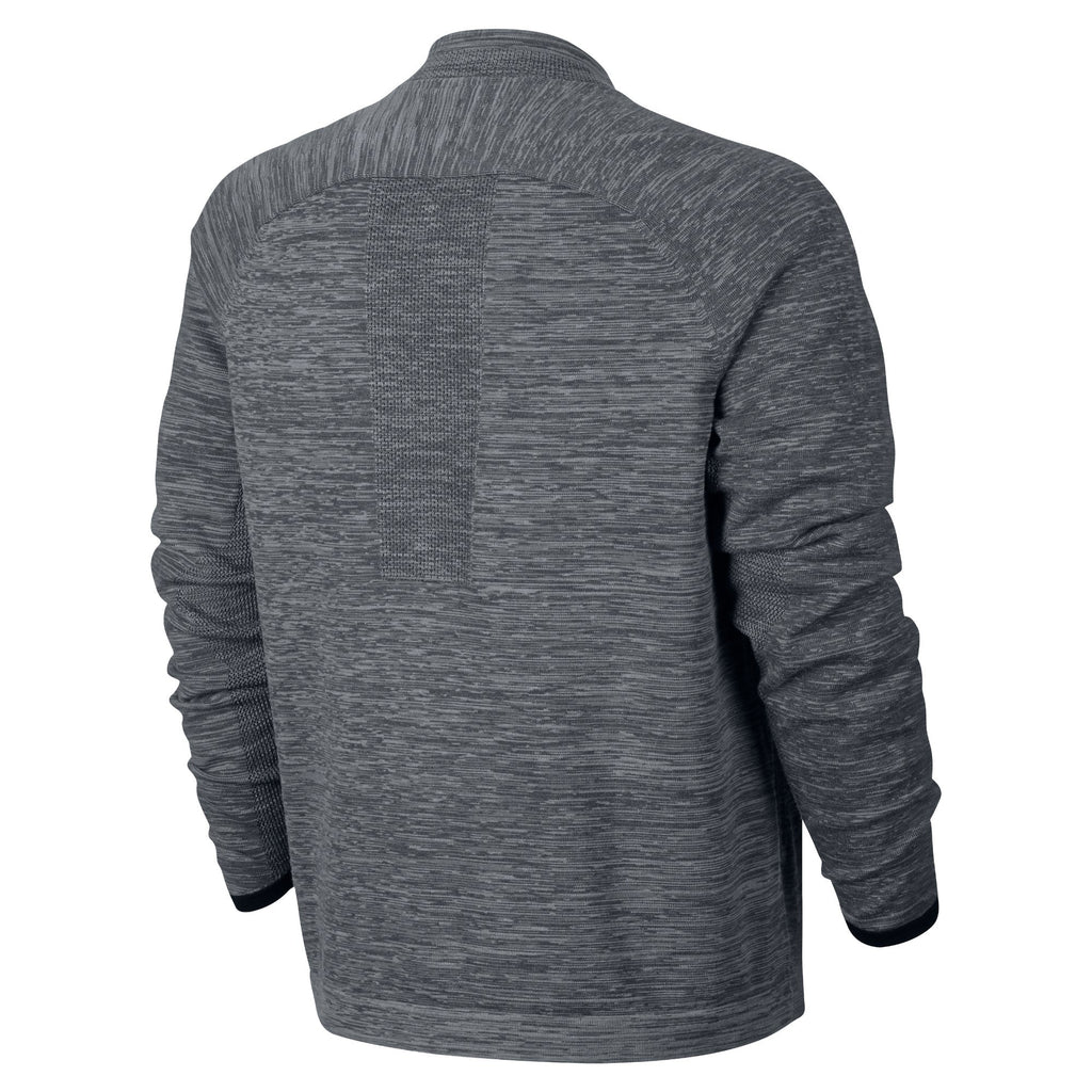 Sportswear Tech Knit Bomber Jacket Mens Dark Grey Heather Wolf Grey Anthracite Black