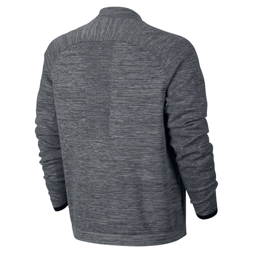 Sportswear Tech Knit Bomber Jacket Mens Dark Grey Heather Wolf Grey Anthracite Black
