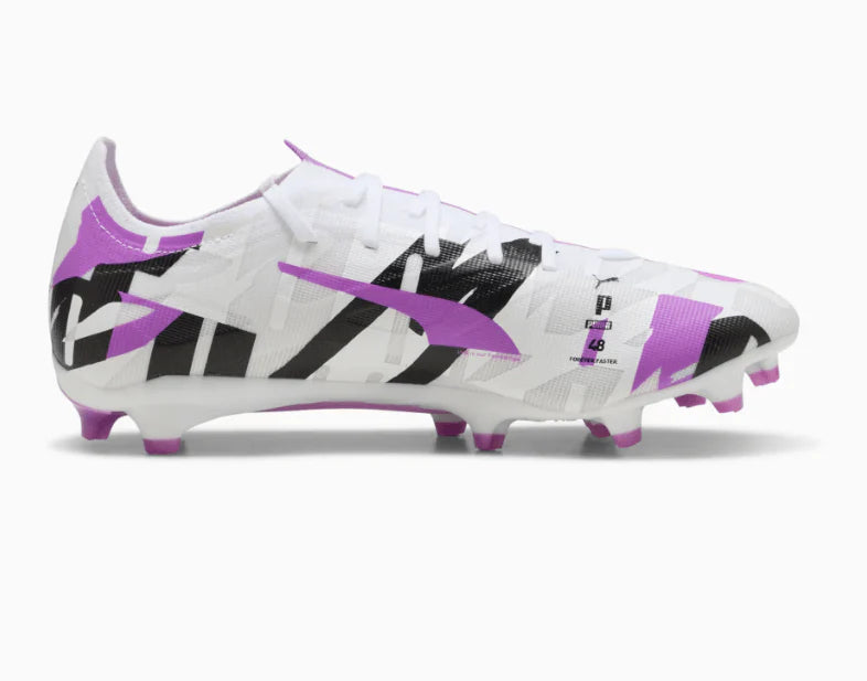 PUMA Ultra 5 Match Forever FG AG Firm Multi Ground Soccer Cleats White Pure Magenta
