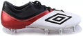 Umbro ST 11 Premier HG Multi Ground Soccer Cleats White Black Red