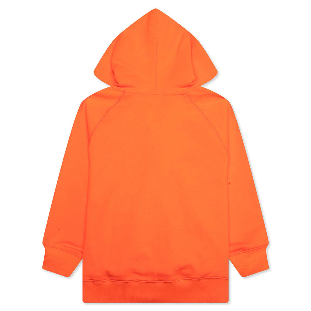 Kids Bape Relaxed Fit Pigment Dye Zip Hoodie Orange