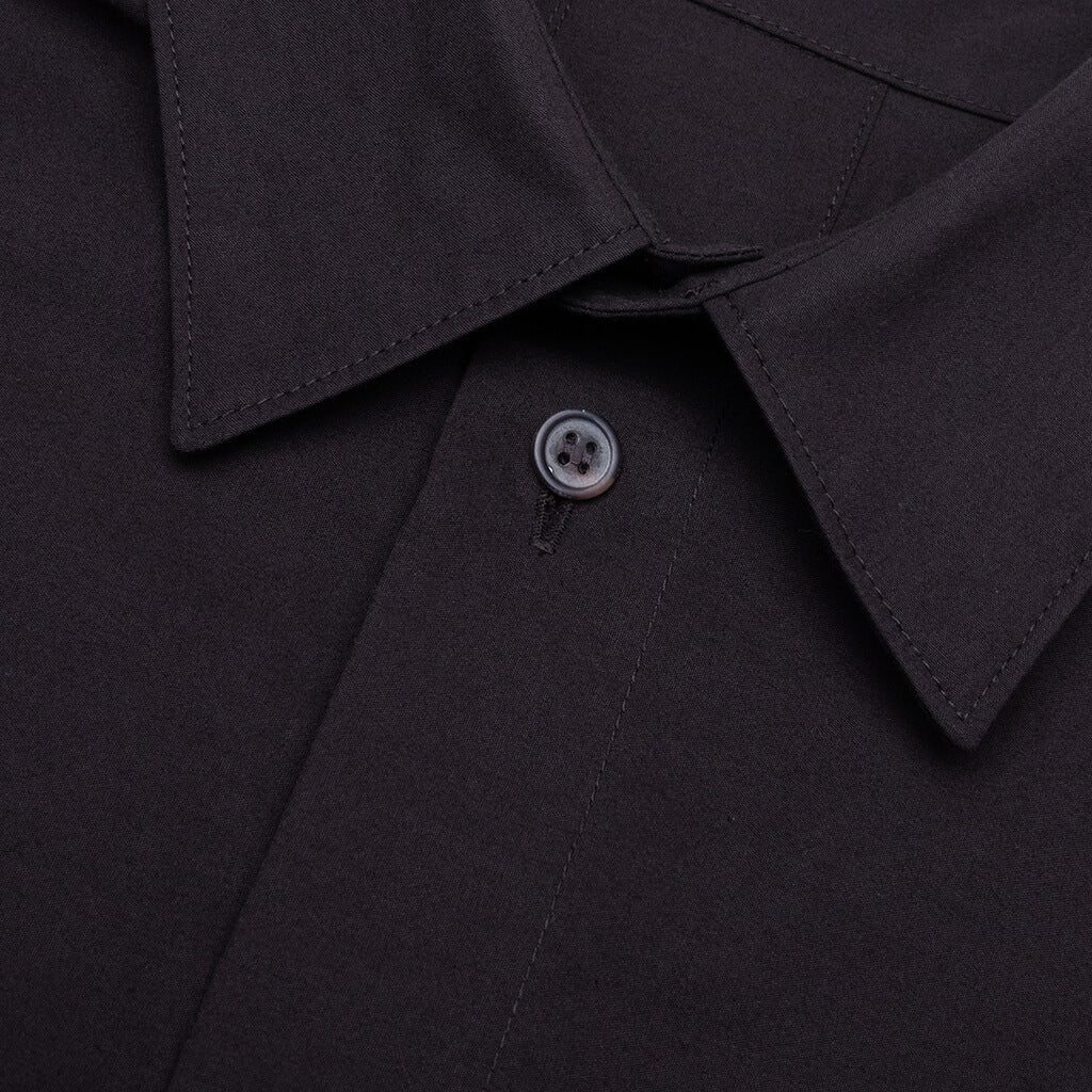 Streamline S S Button Up Shirt Dark Brown