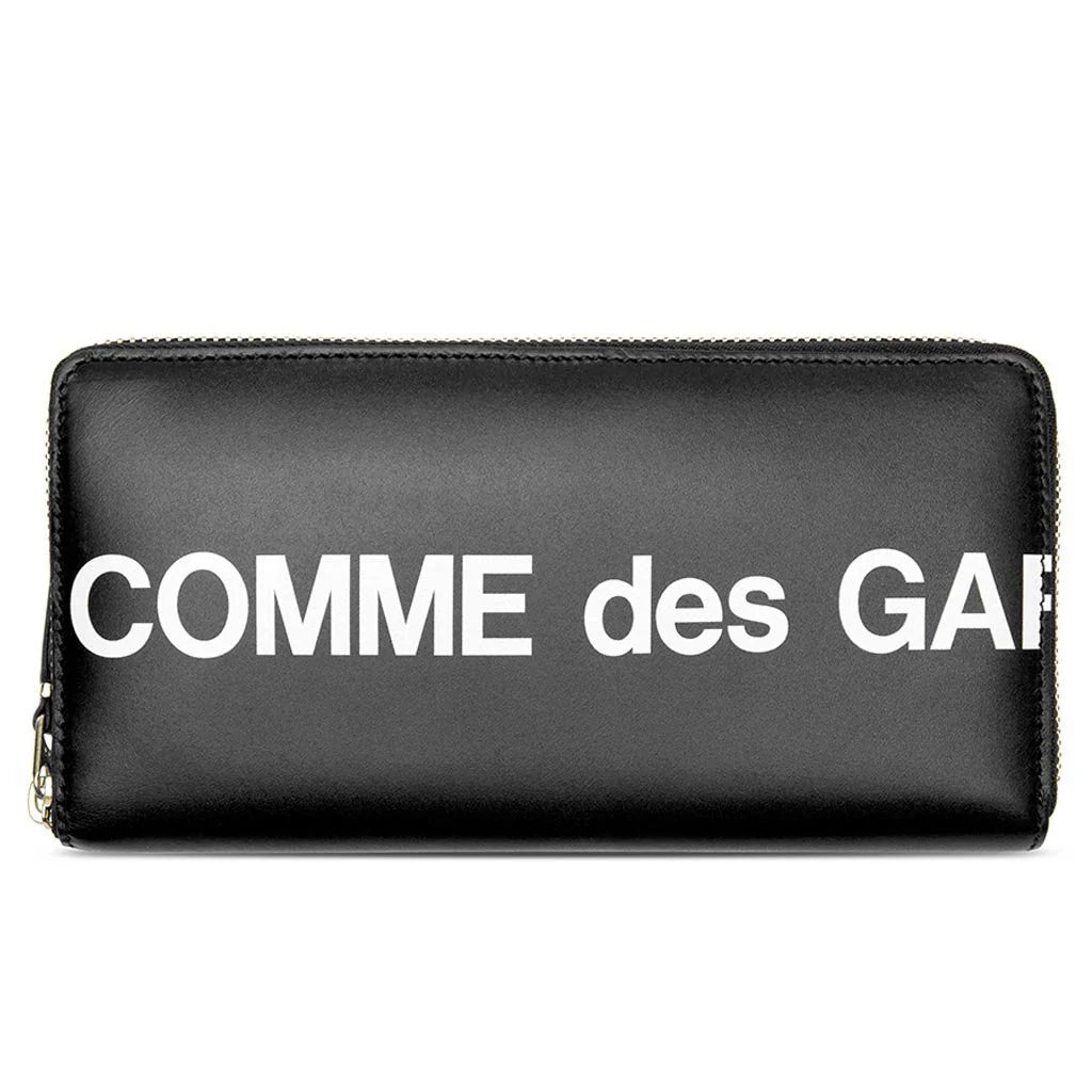 Comme des Garcons SA0110 Huge Logo Leather Wallet Black