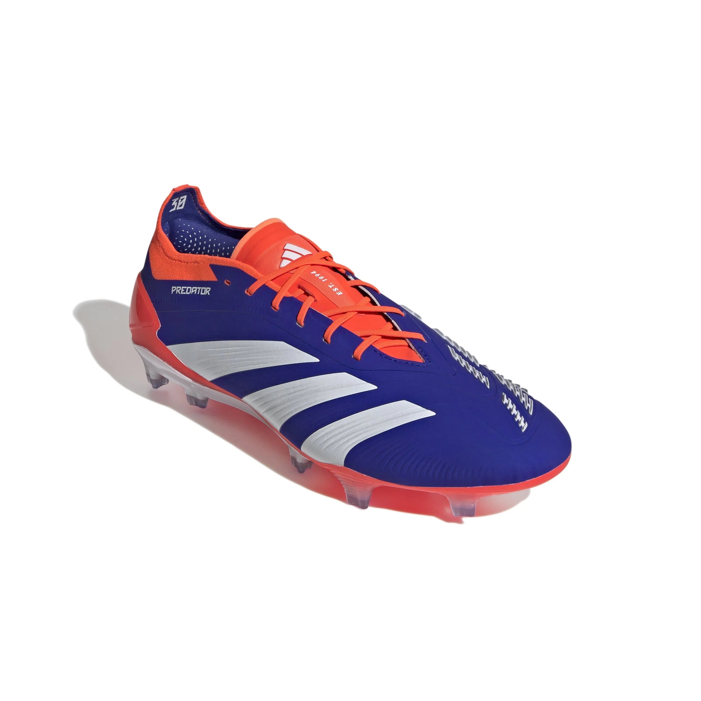 adidas Predator Elite FG Mens Firm Ground Soccer Cleats Lucid Blue White Solar Red