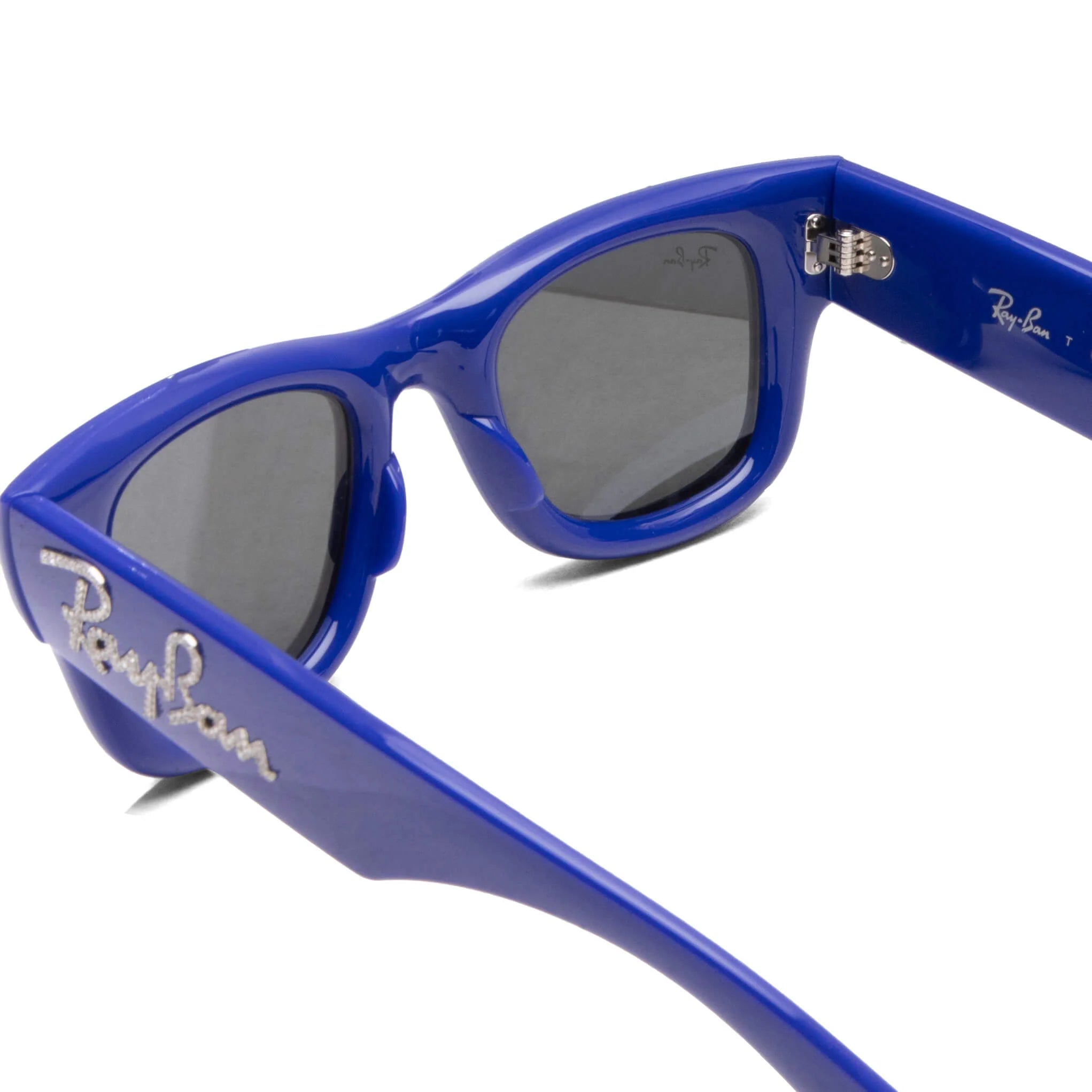 Ray Ban x AAP Rocky Wayfarer Puffer Crystal Edition Blue Strass