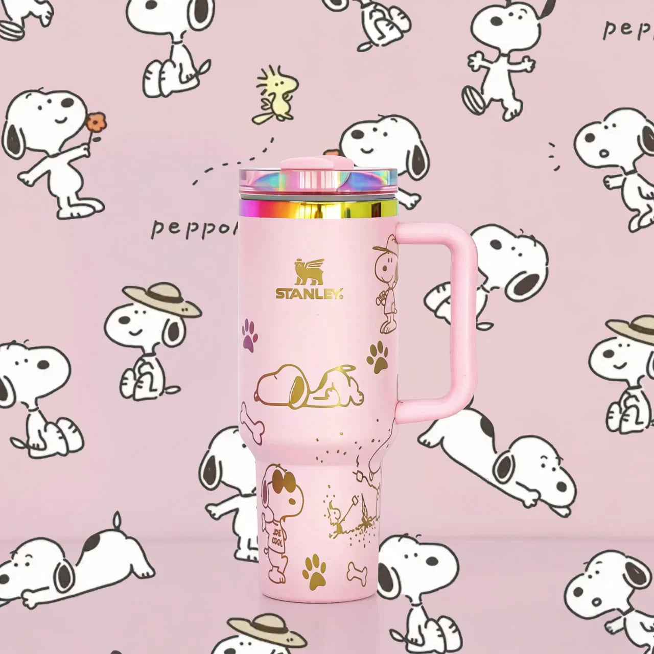 Copo Térmico Snoopy Tumbler 12L Inox com Tampa Hermética