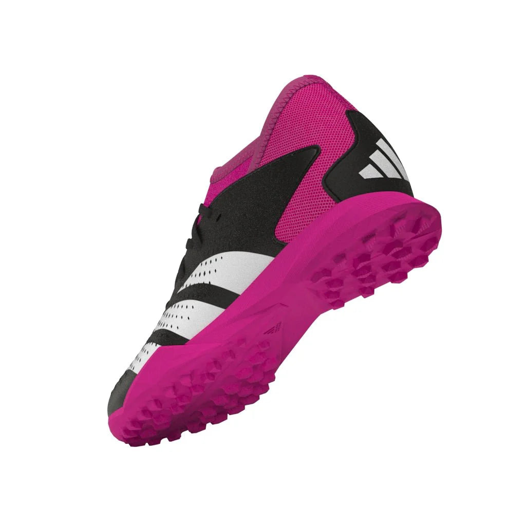 adidas Predator Accuracy3 TF Youth Turf Soccer Cleats Black White Shock Pink