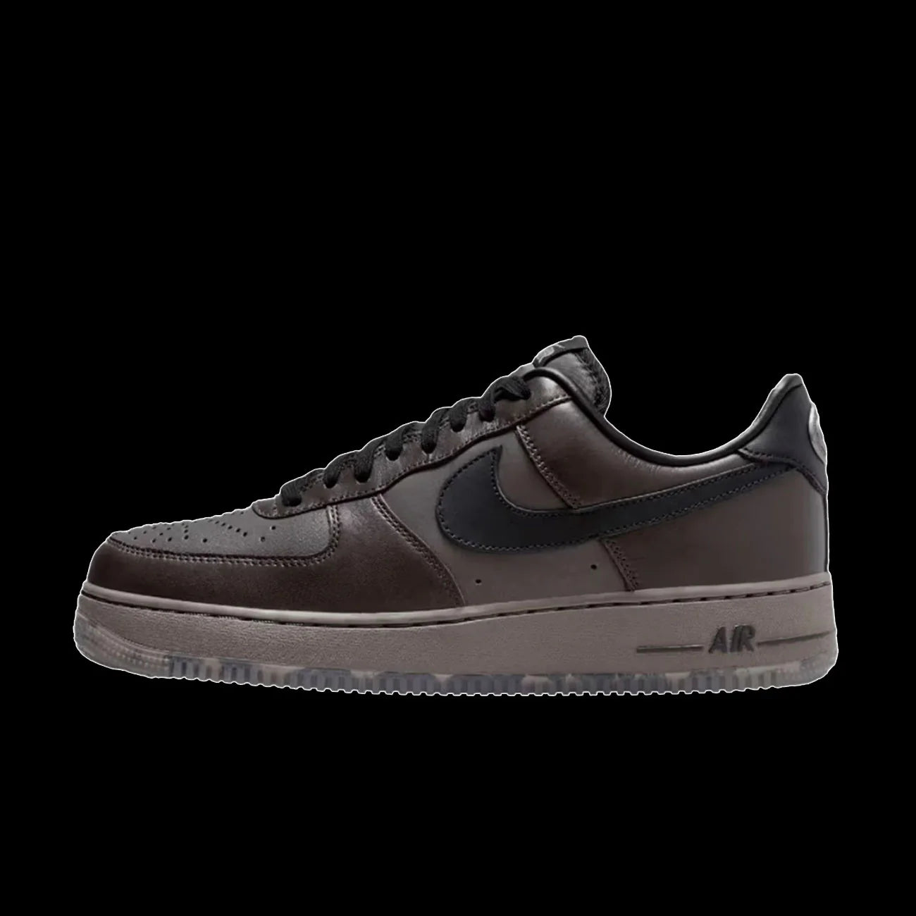 Nike Air Force 1 Low Black Tea Black Petra Brown Olive Grey