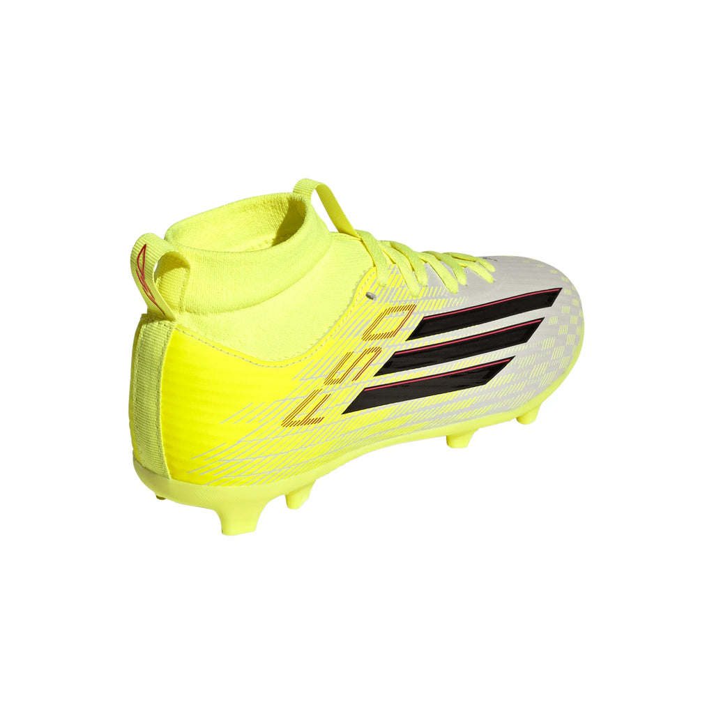 adidas F50 League Mid Cut FG MG Firm Ground Multi Ground Youth Soccer Cleats Yellow Black