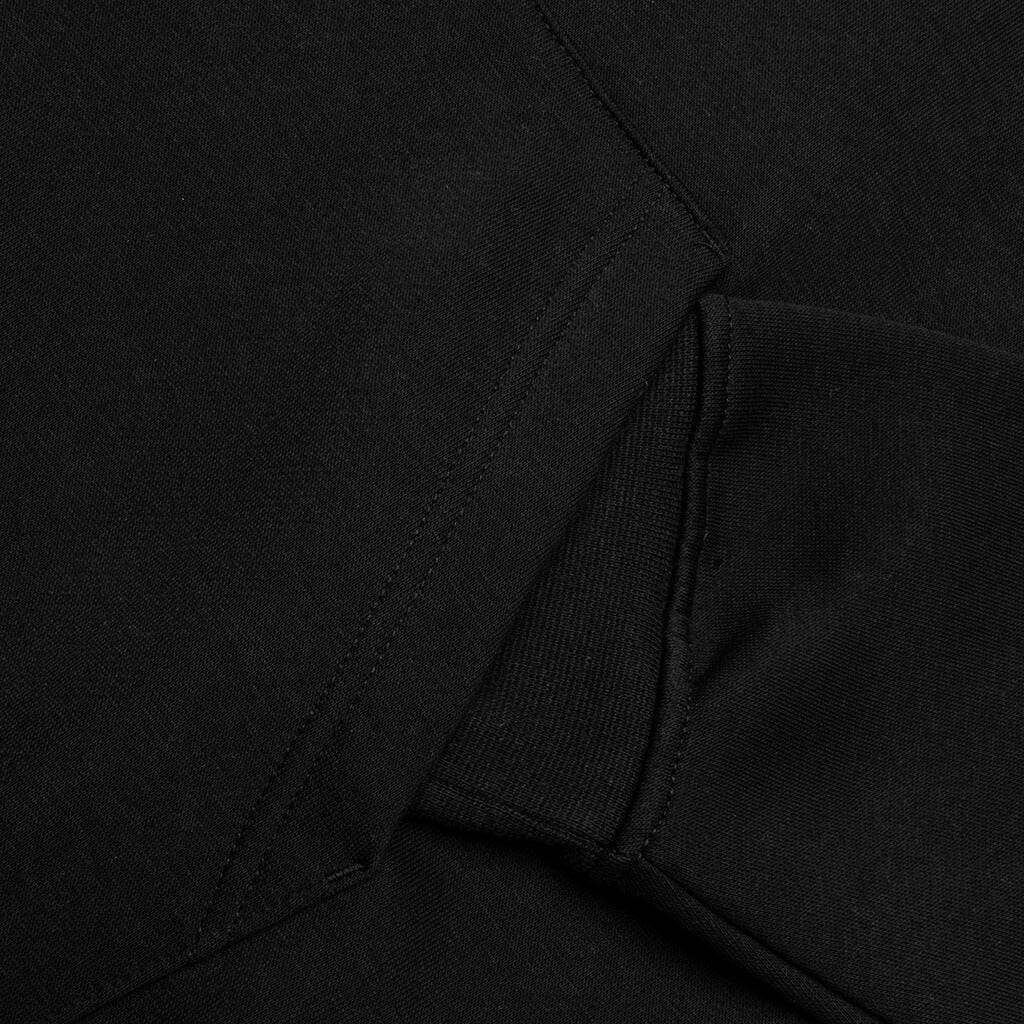 Brooklyn Fleece Pullover Hoodie Black White