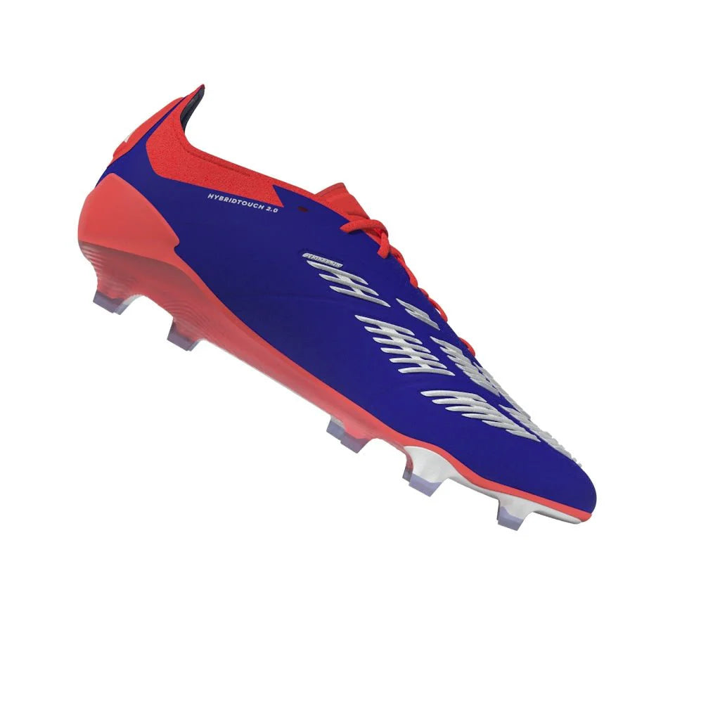 adidas Predator Elite FG Mens Firm Ground Soccer Cleats Lucid Blue White Solar Red