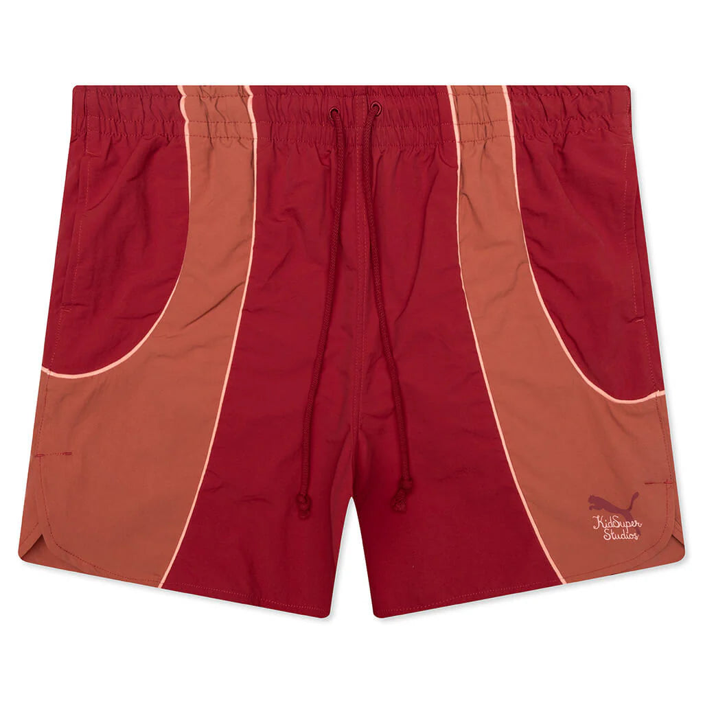 Puma x KidSuper Shorts Dark Crimson