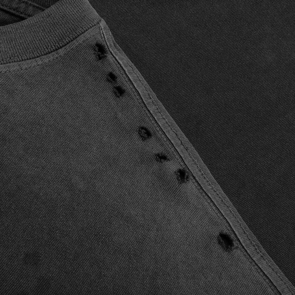 Chain Stitch Tee Washed Black