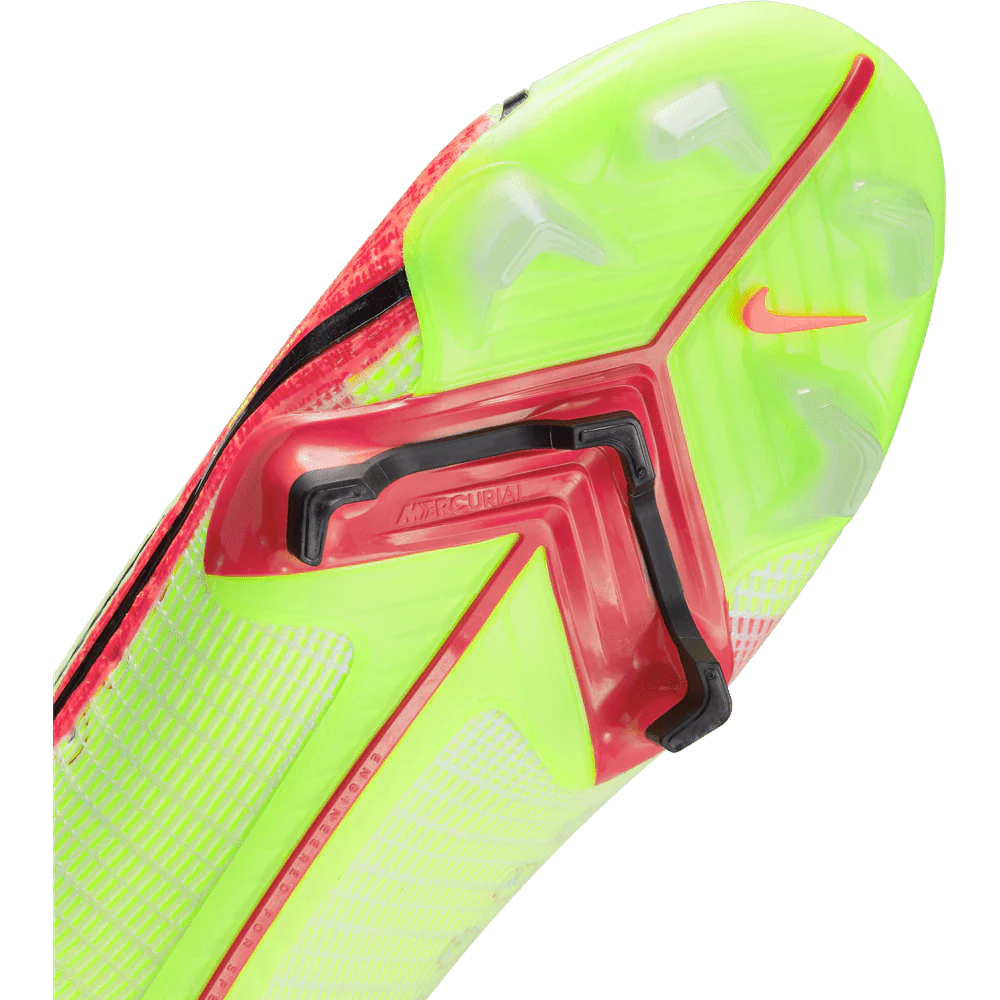 Nike Mercurial Superfly 8 Elite FG firm Ground Soccer Cleats Volt Bright Crimson