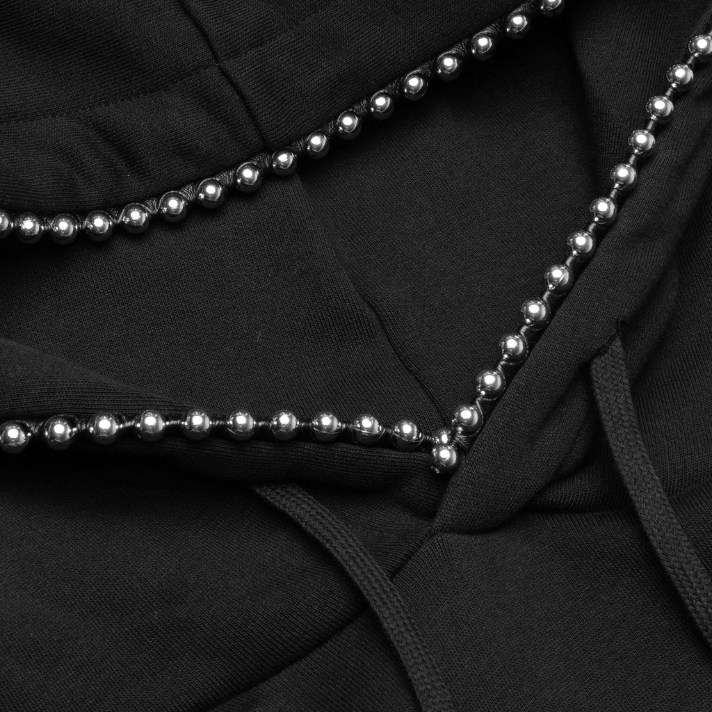 Ball Chain Hoodie Black