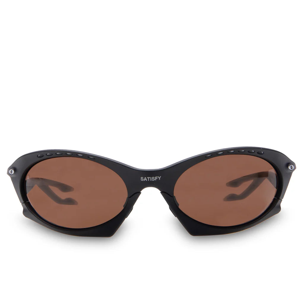 Satisfy Running x Oakley Plantaris Matte Black Prizm Bronze