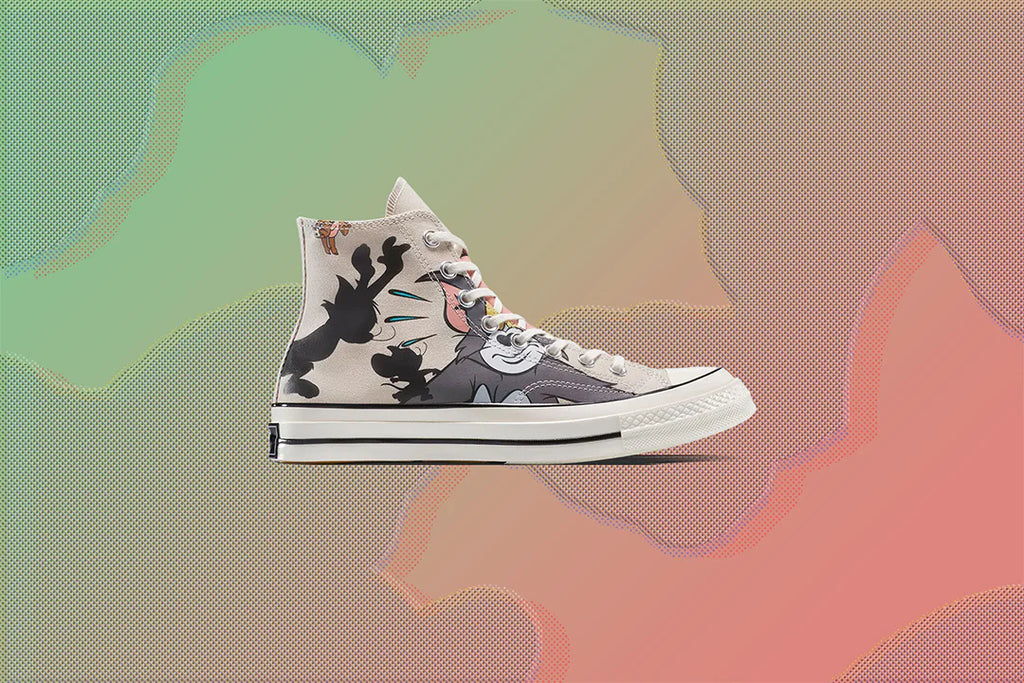 Converse x Tom and Jerry Chuck 70 Hi Grey Egret