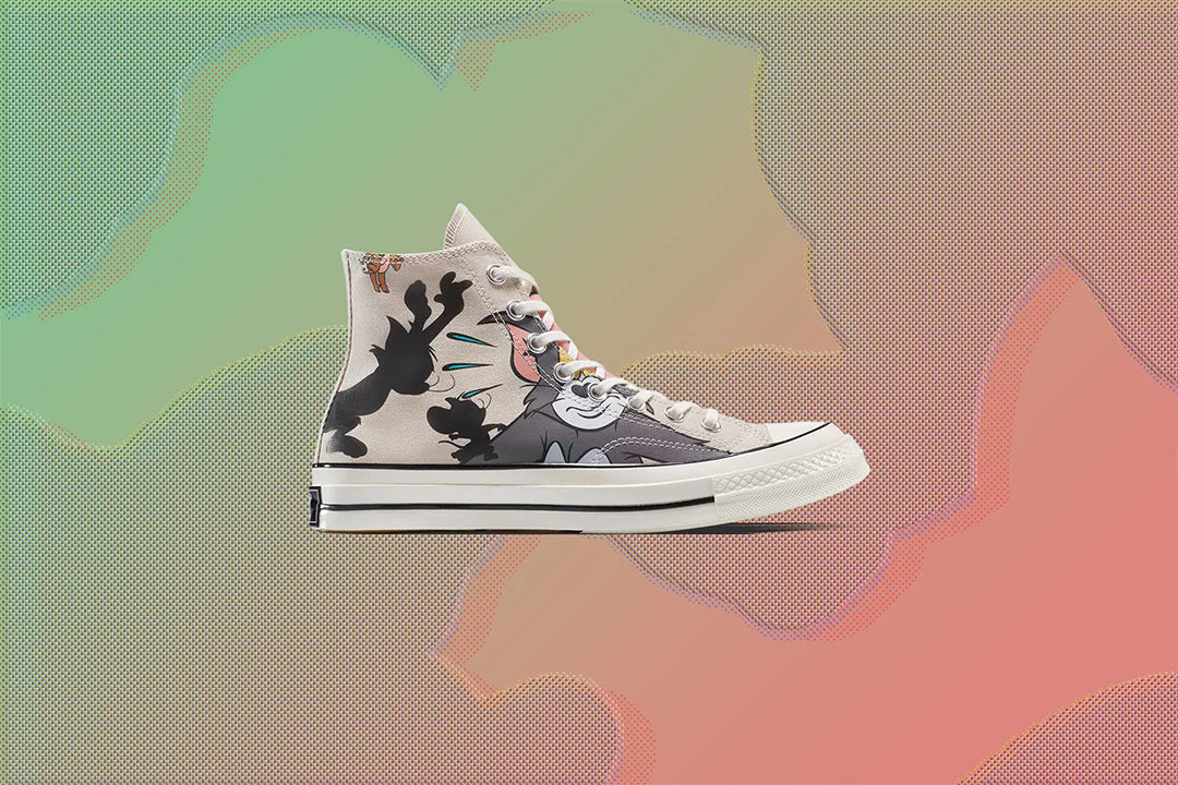 Converse x Tom and Jerry Chuck 70 Hi Grey Egret