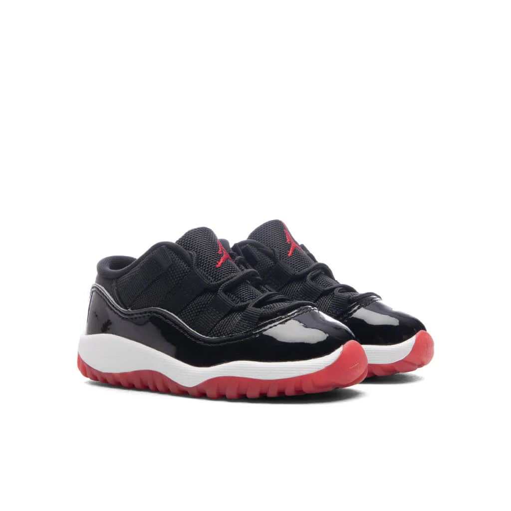 Air Jordan 11 Retro Low Bred TD Black Varsity Red White