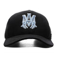 MA Outline Canvas Hat Black Blue