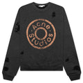 Sweater Printed Logo Black Melange