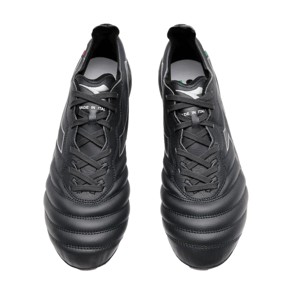 Diadora Mens Brasil Elite Tech ITA LPX FG Firm Ground Soccer Cleats Black