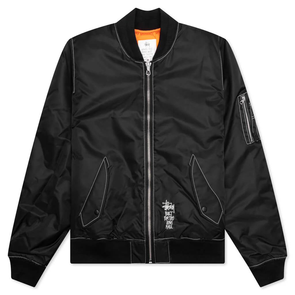Built Bomber Jacket Black