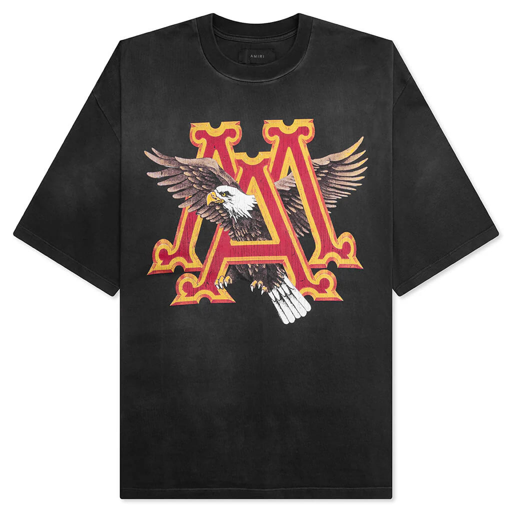 Vintage Ma Eagle Oversized Tee Black
