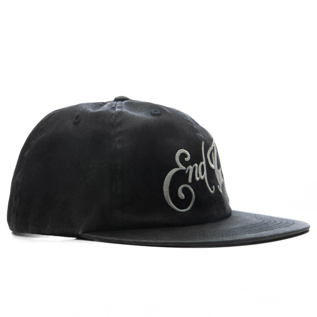 End The 6 Panel Hat Black