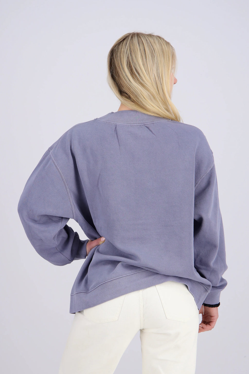 Varsity Mock Neck Sweatshirt